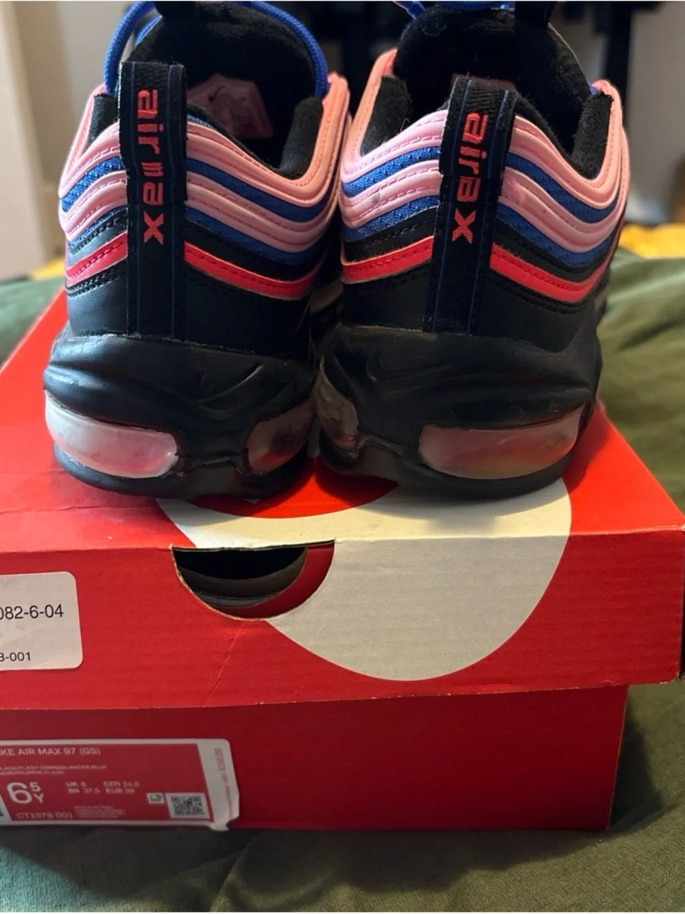 Nike Kids' Air Max 97 Sneakers - Navy, Pink & Red